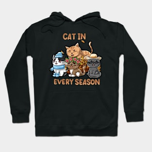 Cat Every Season Hoodie